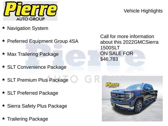 Used 2022 GMC Sierra 1500 SLT w/ SLT Premium Plus Package AWD/4WD image 7
