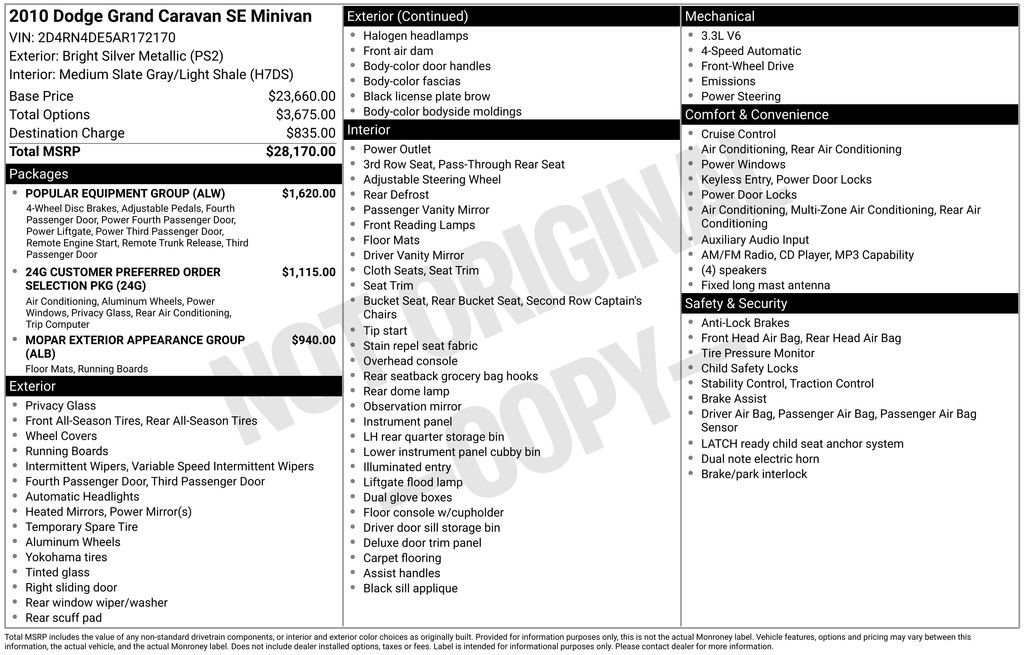 Used 2010 Dodge Grand Caravan SE w/ Popular Equipment Group FWD image 28