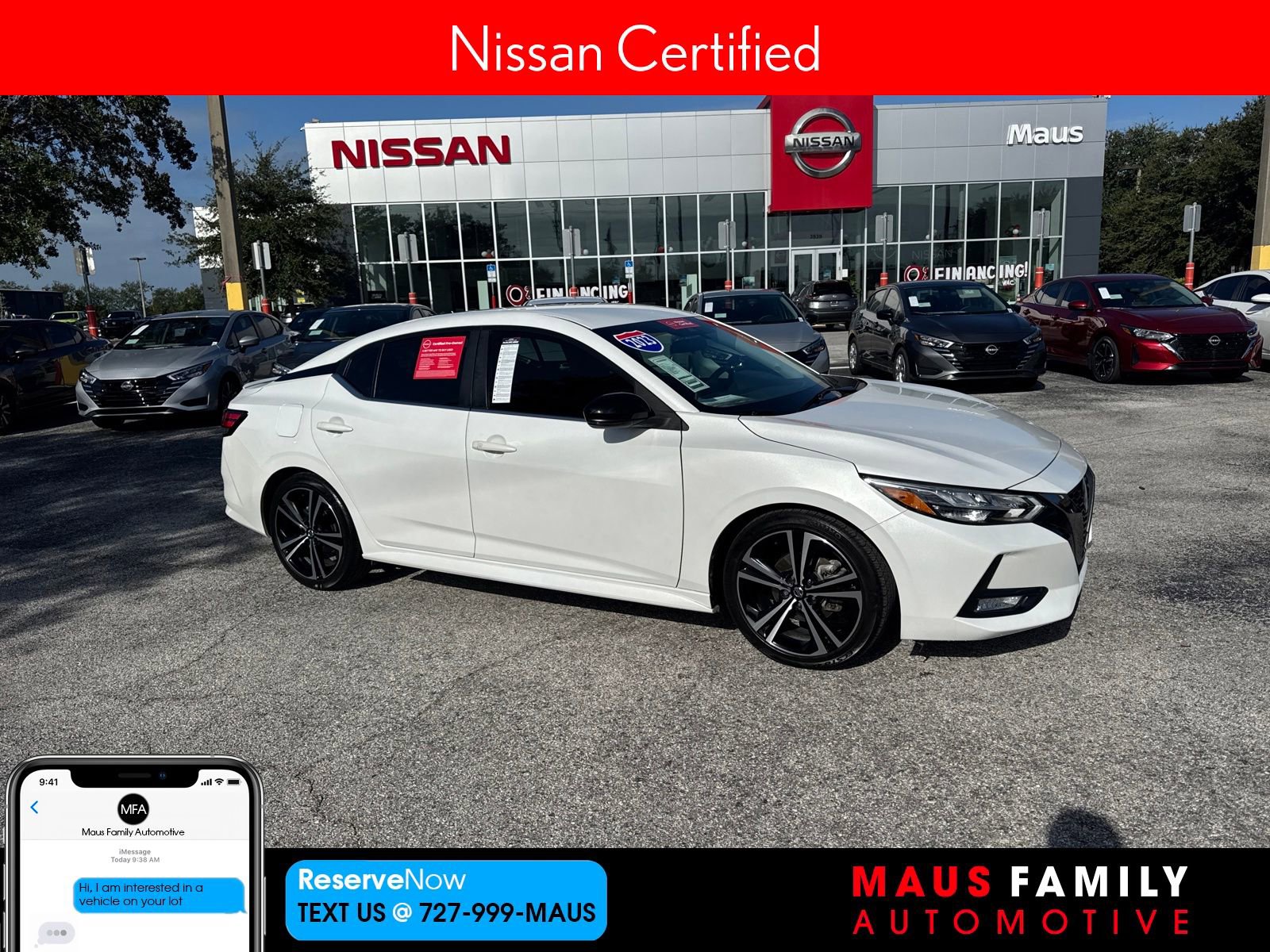 Certified 2023 Nissan Sentra SR w/ Trunk Package