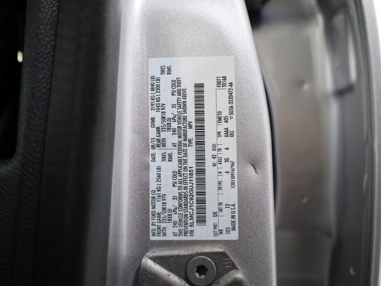 Used 2016 Lincoln MKC Premiere FWD image 40