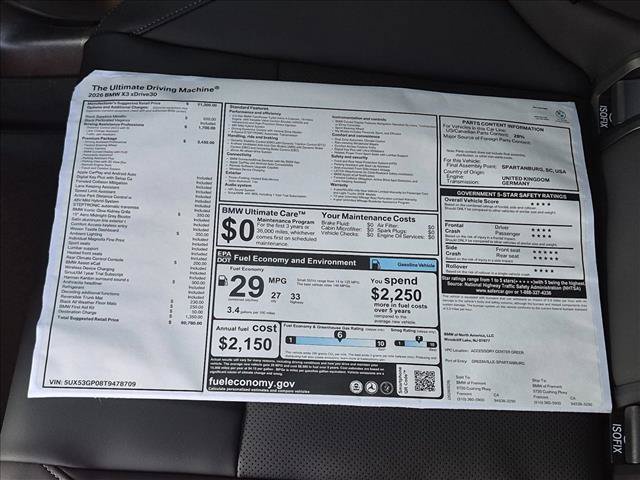 New 2026 BMW X3 xDrive30i w/ Premium Package AWD/4WD image 18
