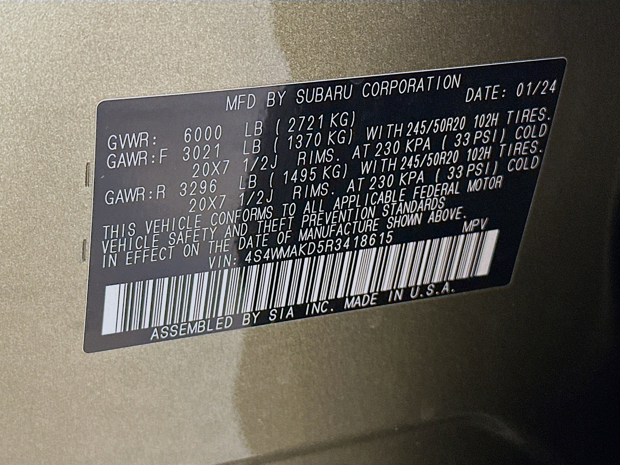 Used 2024 Subaru Ascent Onyx Edition Limited image 12