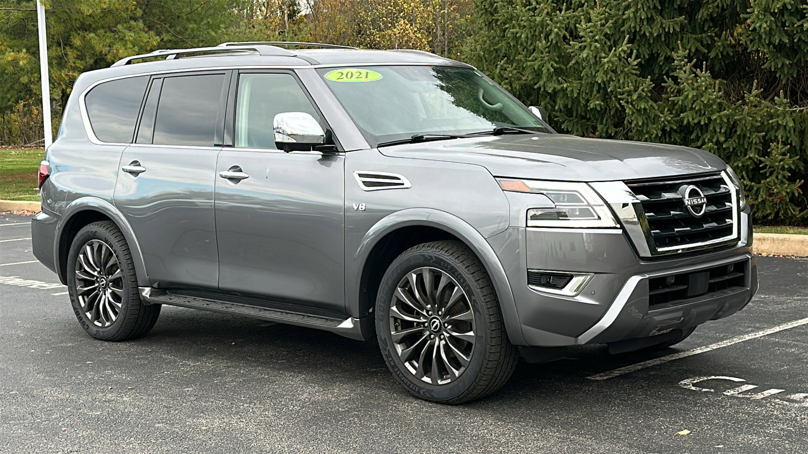 Used 2021 Nissan Armada Platinum w/ Captain's Chairs Package image 2