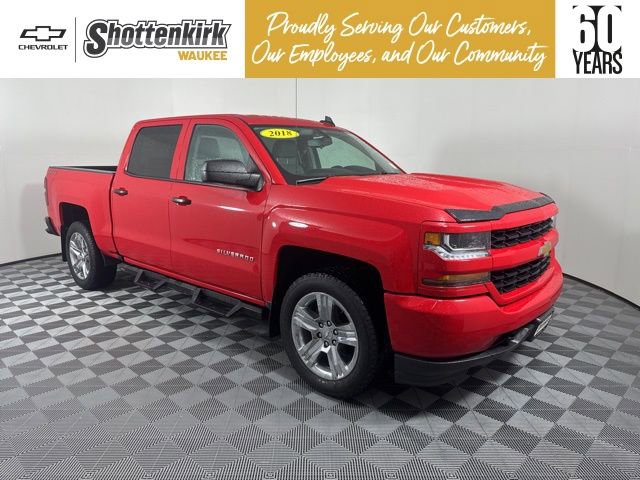 Used 2018 Chevrolet Silverado 1500 Custom w/ Custom Value Package AWD/4WD image 1