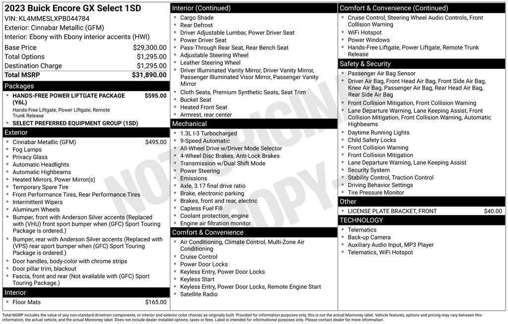 Used 2023 Buick Encore GX Select image 37