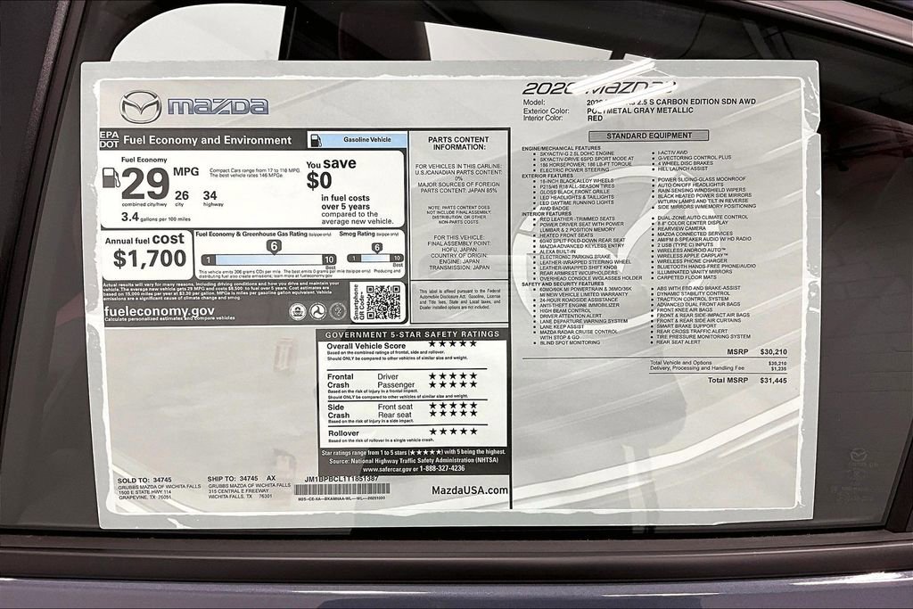 New 2026 MAZDA MAZDA3 Carbon image 41