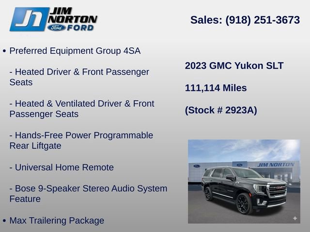 Used 2023 GMC Yukon SLT w/ SLT Premium Package image 21