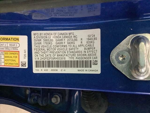 Certified 2024 Honda Civic Sport image 20