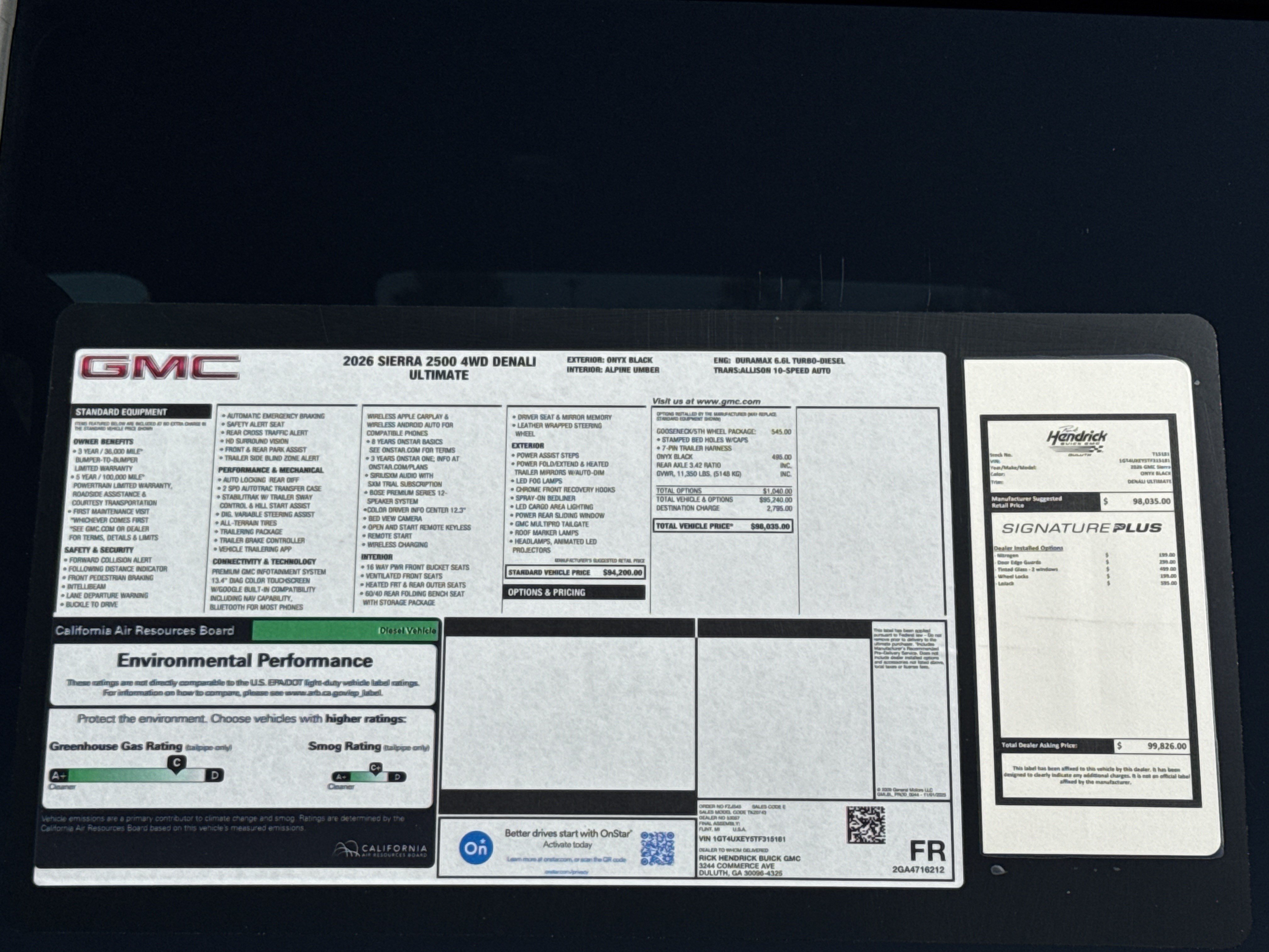 New 2026 GMC Sierra 2500 Denali Ultimate AWD/4WD image 37