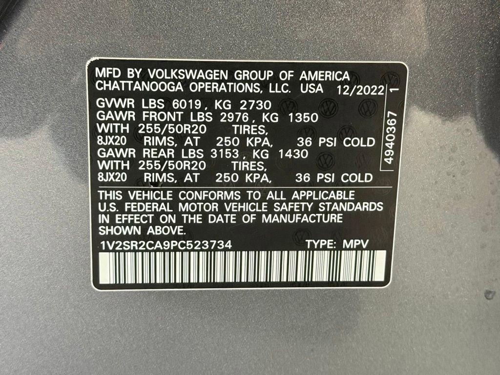 Used 2023 Volkswagen Atlas SEL R-Line AWD/4WD image 31