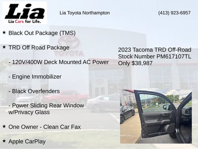 Used 2023 Toyota Tacoma TRD Off-Road w/ Black Out Package (TMS) AWD/4WD image 7