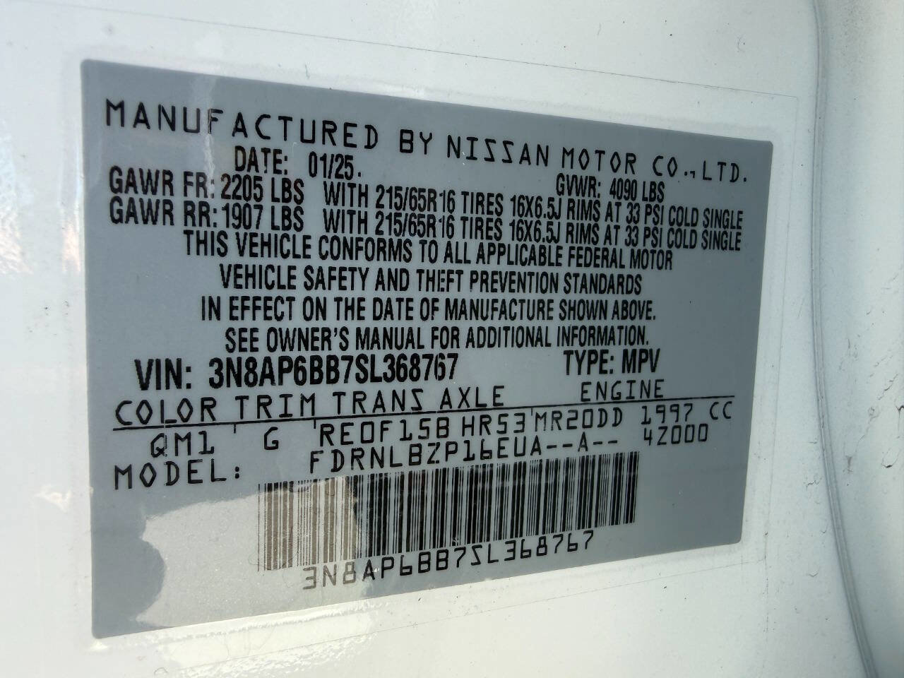 Used 2025 Nissan Kicks S AWD/4WD image 43