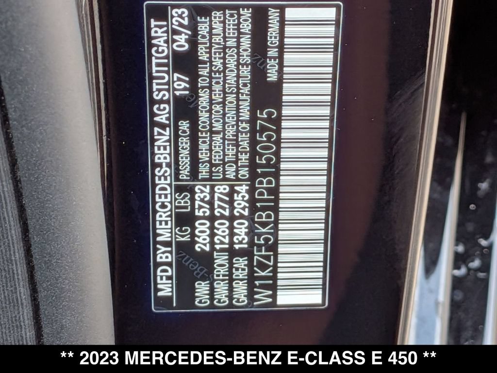 Certified 2023 Mercedes-Benz E 450 4MATIC Sedan image 28