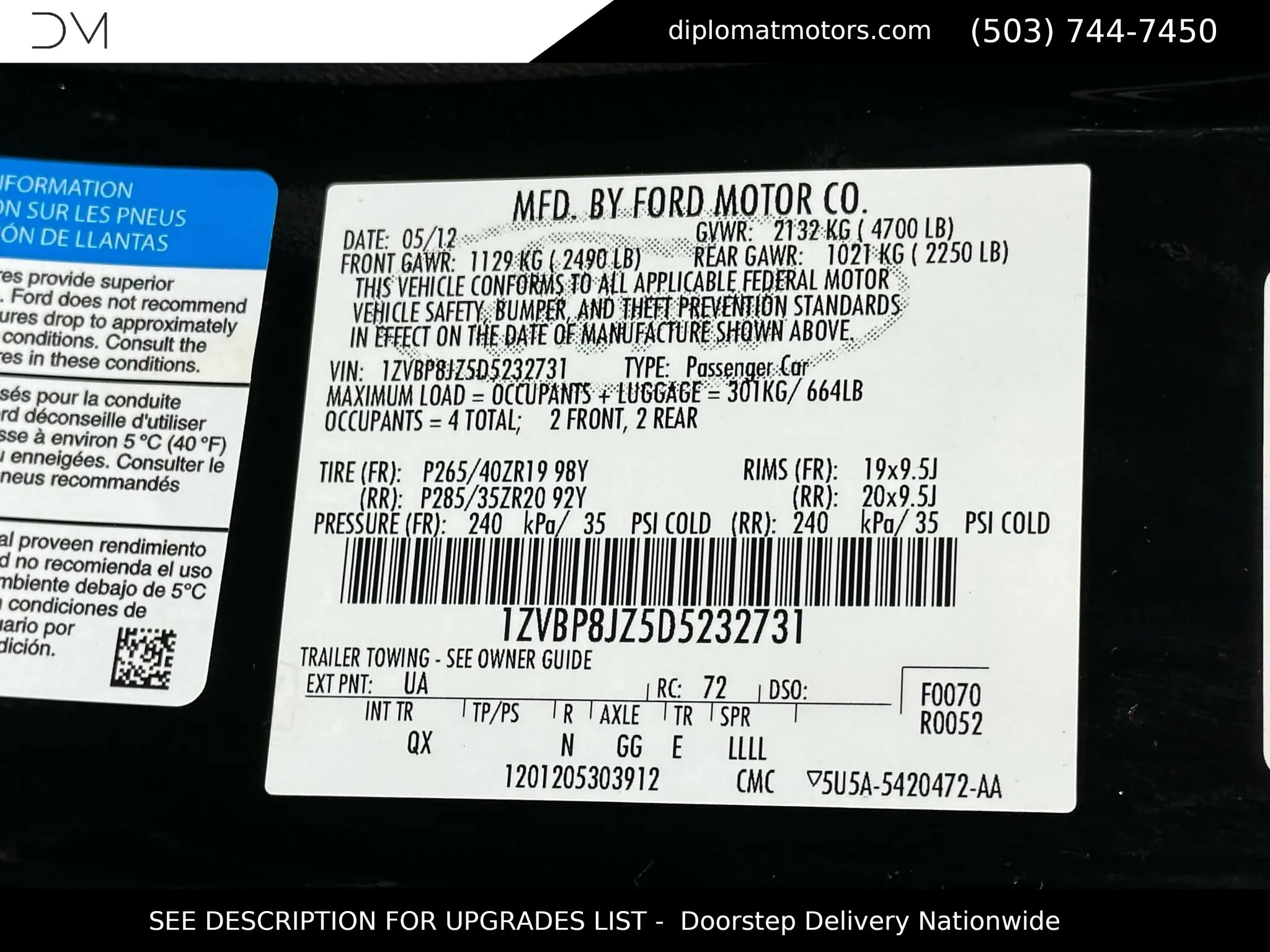 Used 2013 Ford Mustang Shelby GT500 image 44