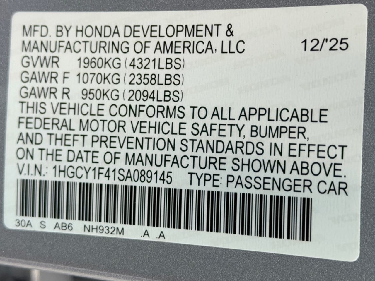 Used 2025 Honda Accord SE image 31