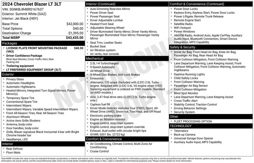 Used 2024 Chevrolet Blazer LT image 26