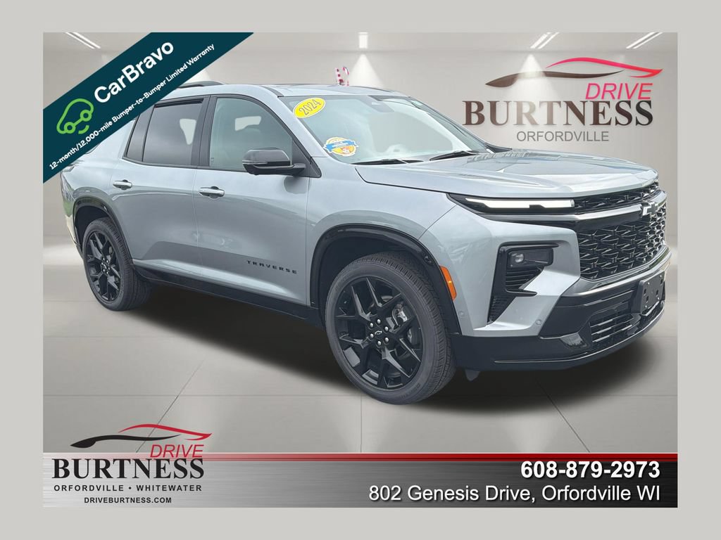 Certified 2024 Chevrolet Traverse RS w/ LPO, Floor Liner Package AWD/4WD 360° Tour