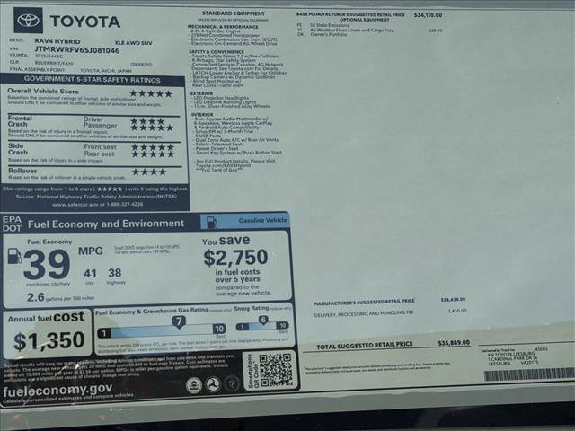 Used 2025 Toyota RAV4 XLE AWD/4WD image 24