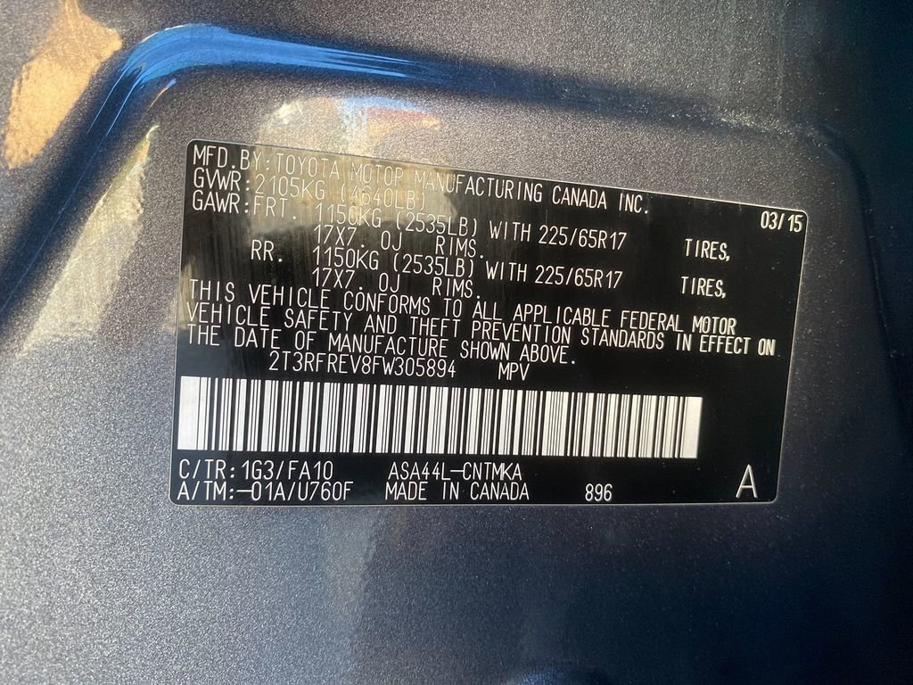 Used 2015 Toyota RAV4 XLE image 33