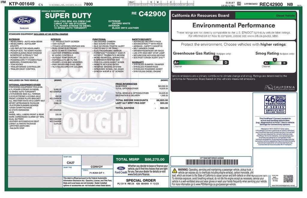 Used 2024 Ford F350 Lariat w/ Lariat Ultimate Package image 3