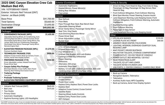 Used 2025 GMC Canyon Elevation w/ Convenience Package AWD/4WD image 19