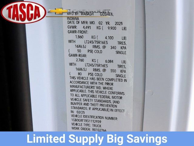 New 2025 Chevrolet Express 3500 w/ Power Convenience Package RWD image 29