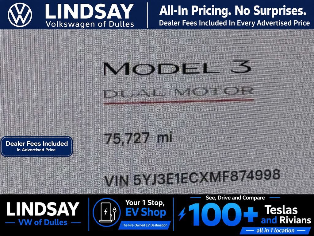 Used 2021 Tesla Model 3 Performance AWD/4WD image 27