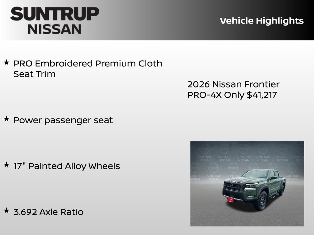 New 2026 Nissan Frontier PRO-4X AWD/4WD image 38