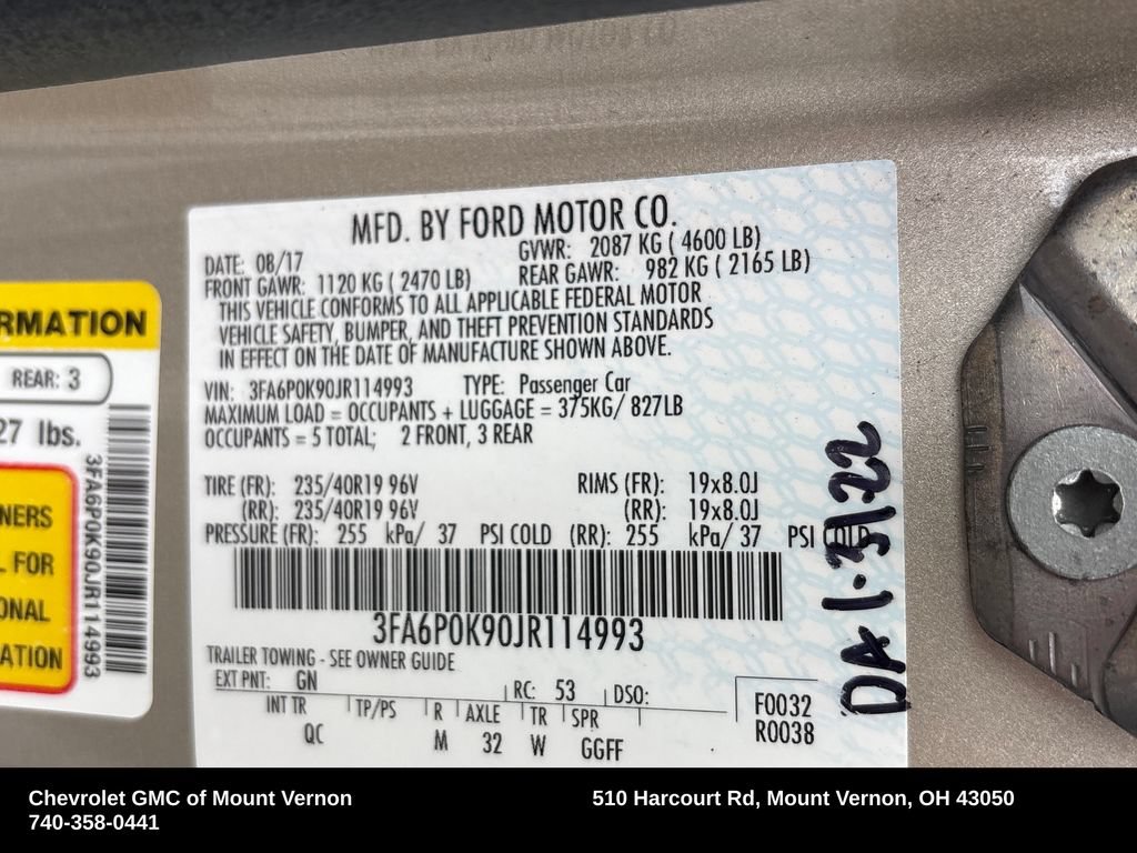 Used 2018 Ford Fusion Platinum FWD image 33