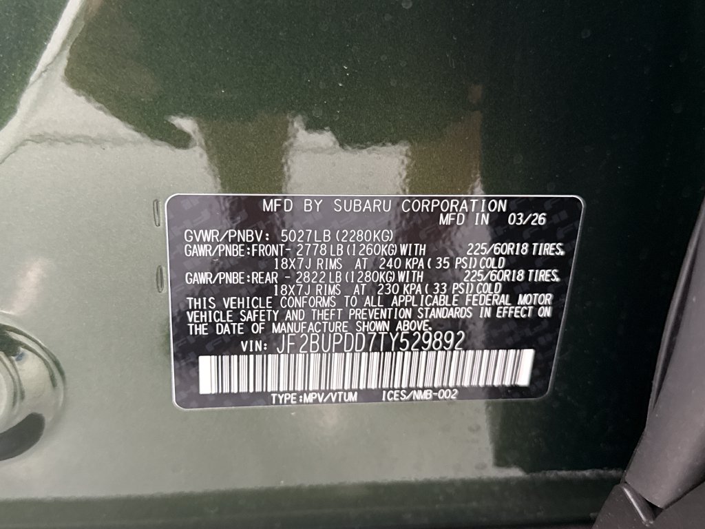 New 2026 Subaru Outback Limited AWD/4WD image 30