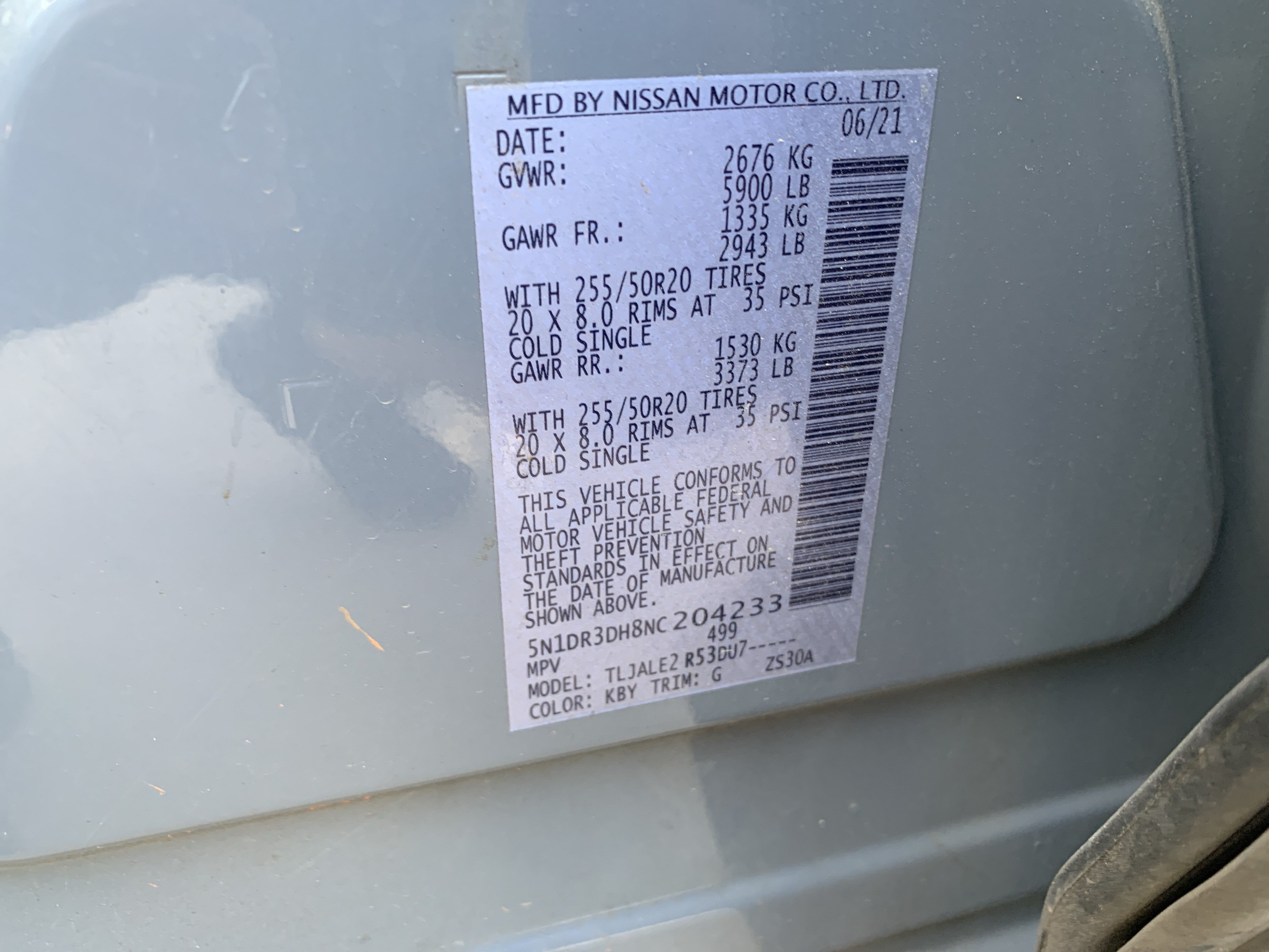 Used 2022 Nissan Pathfinder Platinum w/ Cargo Package FWD image 36