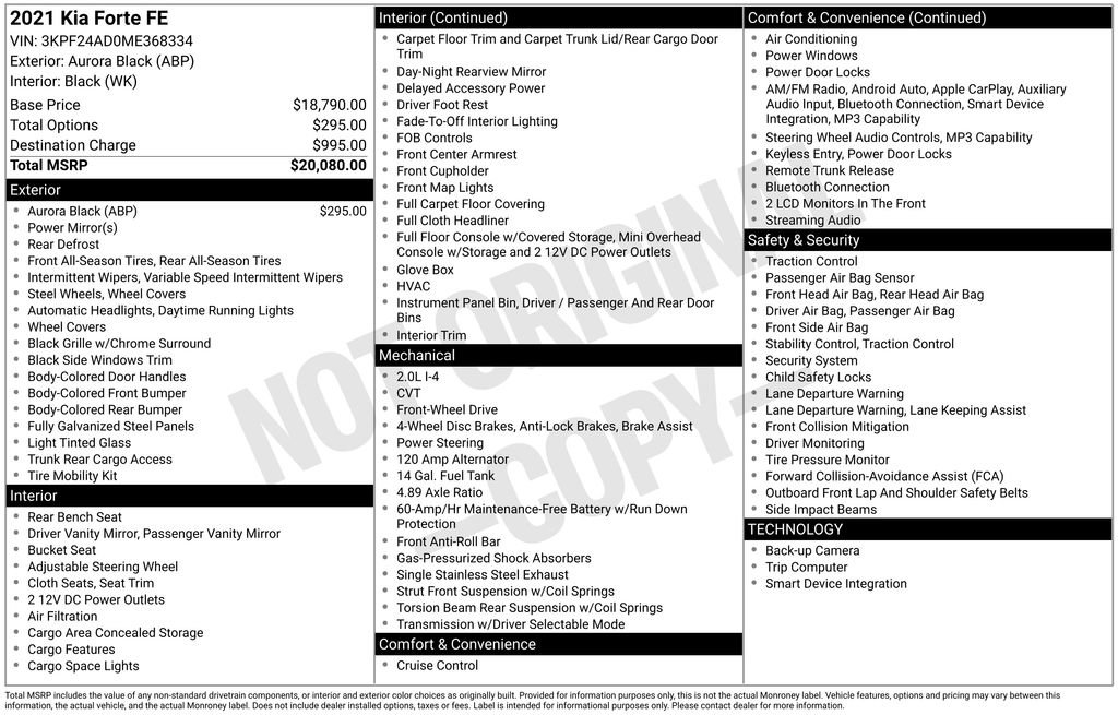 Used 2021 Kia Forte Sedan image 35