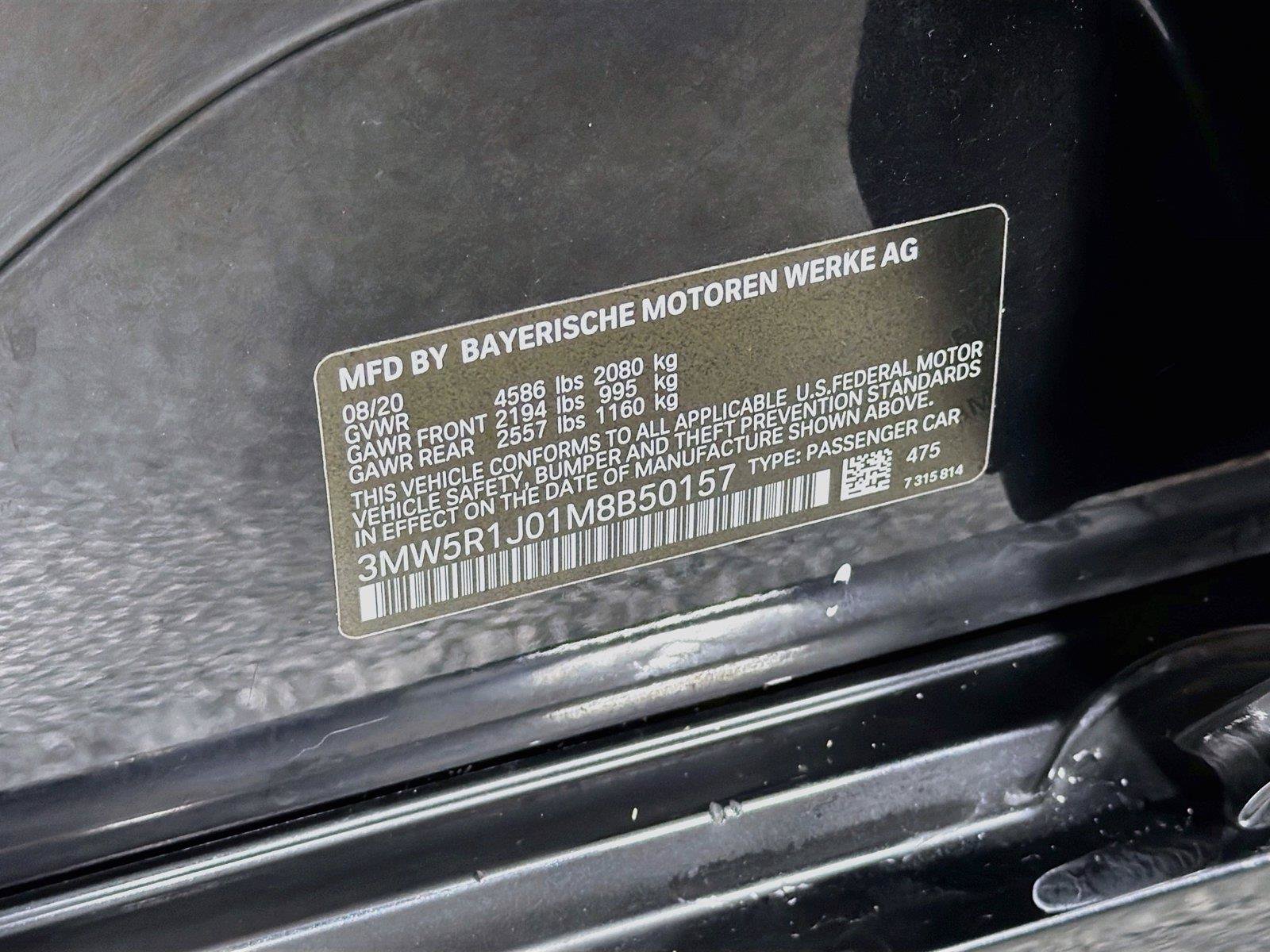 Used 2021 BMW 330i Sedan w/ Driving Assistance Package RWD image 32