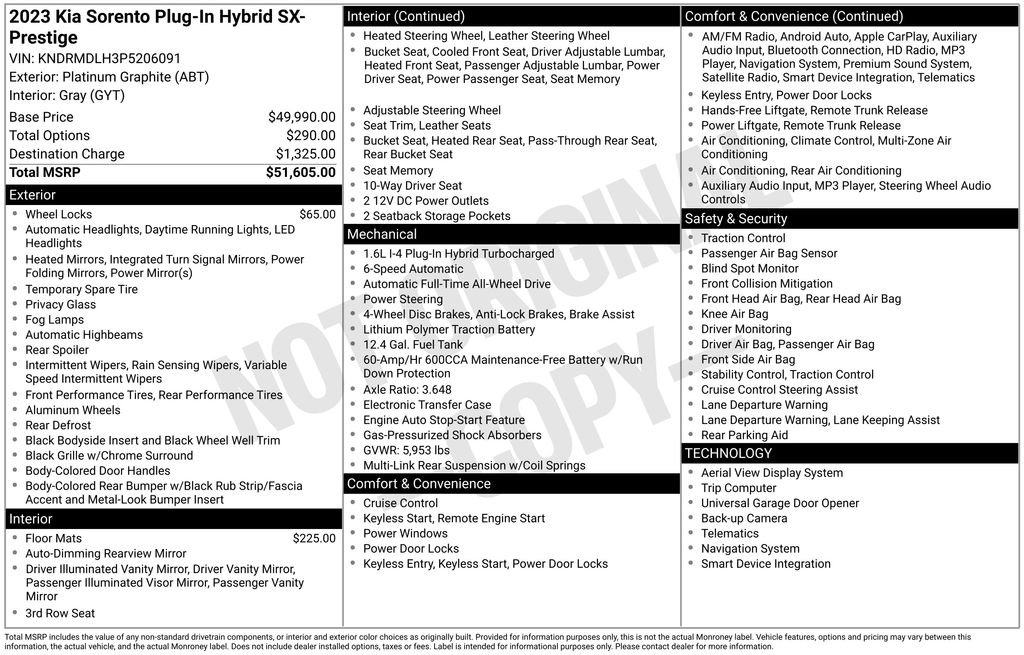 Used 2023 Kia Sorento SX Prestige image 6