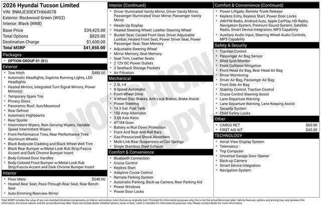 New 2026 Hyundai Tucson Limited FWD image 32
