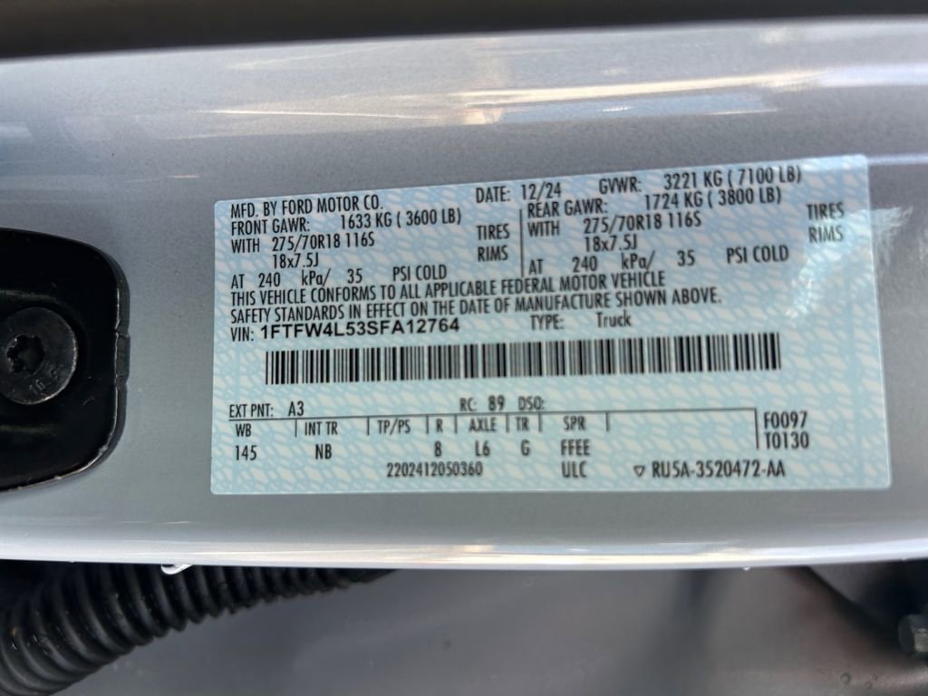 Used 2025 Ford F150 Tremor w/ Equipment Group 402A High AWD/4WD image 34