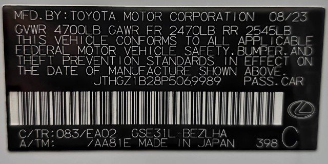 Used 2023 Lexus IS 350 F Sport w/ Memory Package RWD image 44
