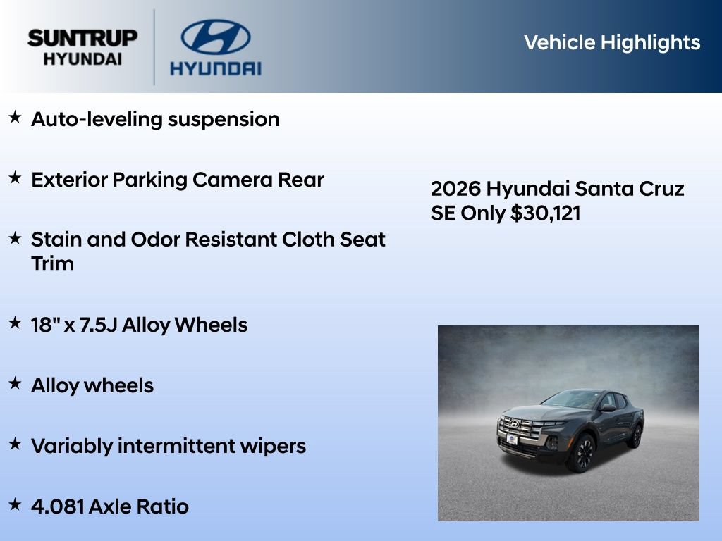 New 2026 Hyundai Santa Cruz SE AWD/4WD image 15