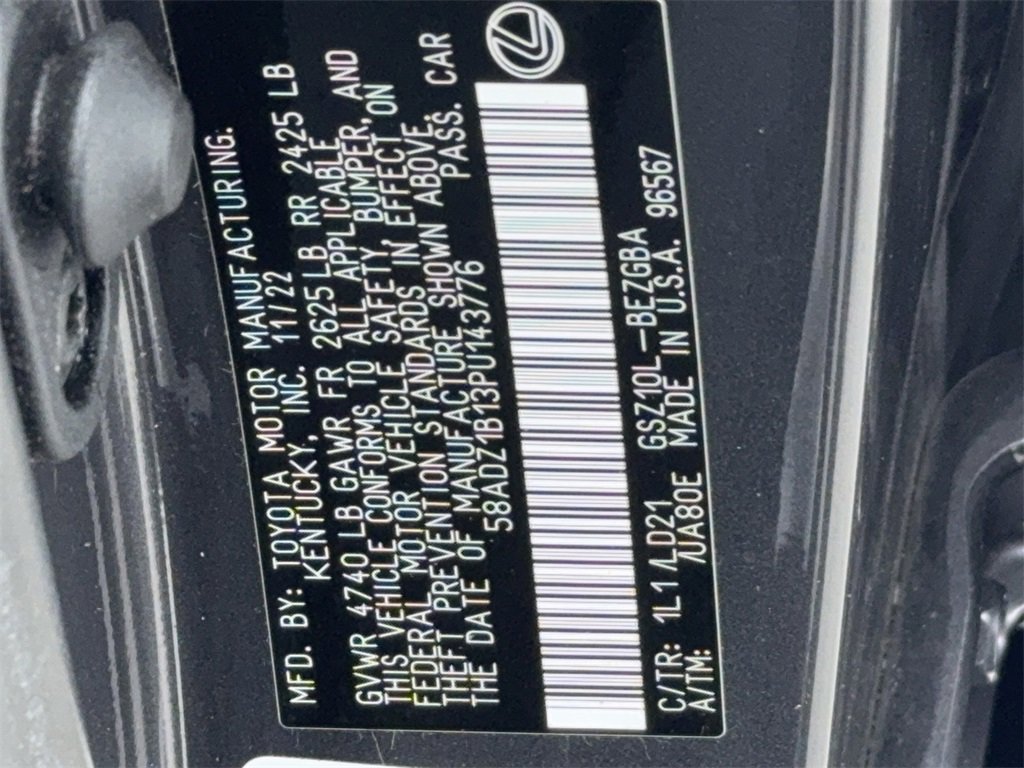 Used 2023 Lexus ES 350 w/ Premium Package image 54