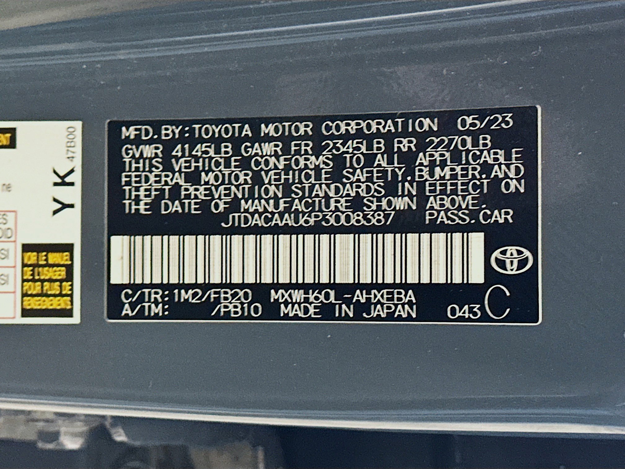 Used 2023 Toyota Prius LE image 12