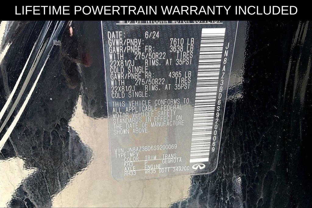 Certified 2025 INFINITI QX80 Luxe image 44