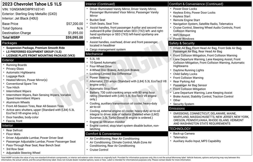 Certified 2023 Chevrolet Tahoe LS image 11