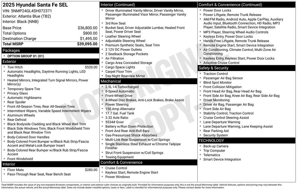 Used 2025 Hyundai Santa Fe SEL image 43