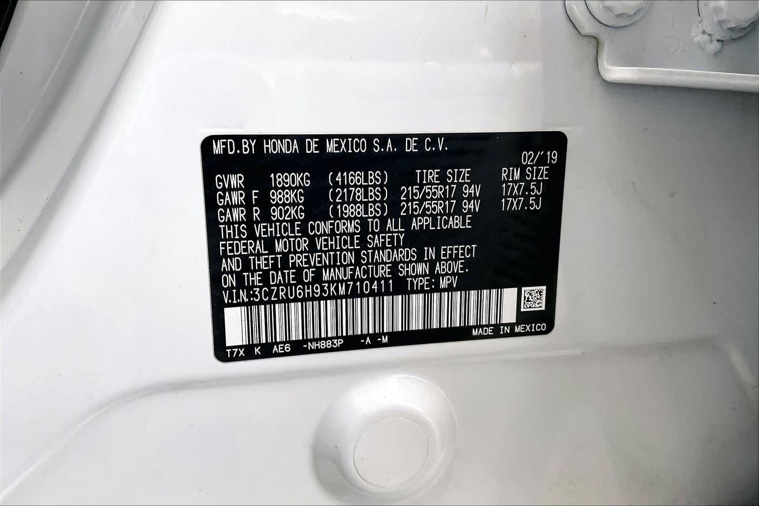 Used 2019 Honda HR-V Touring image 34