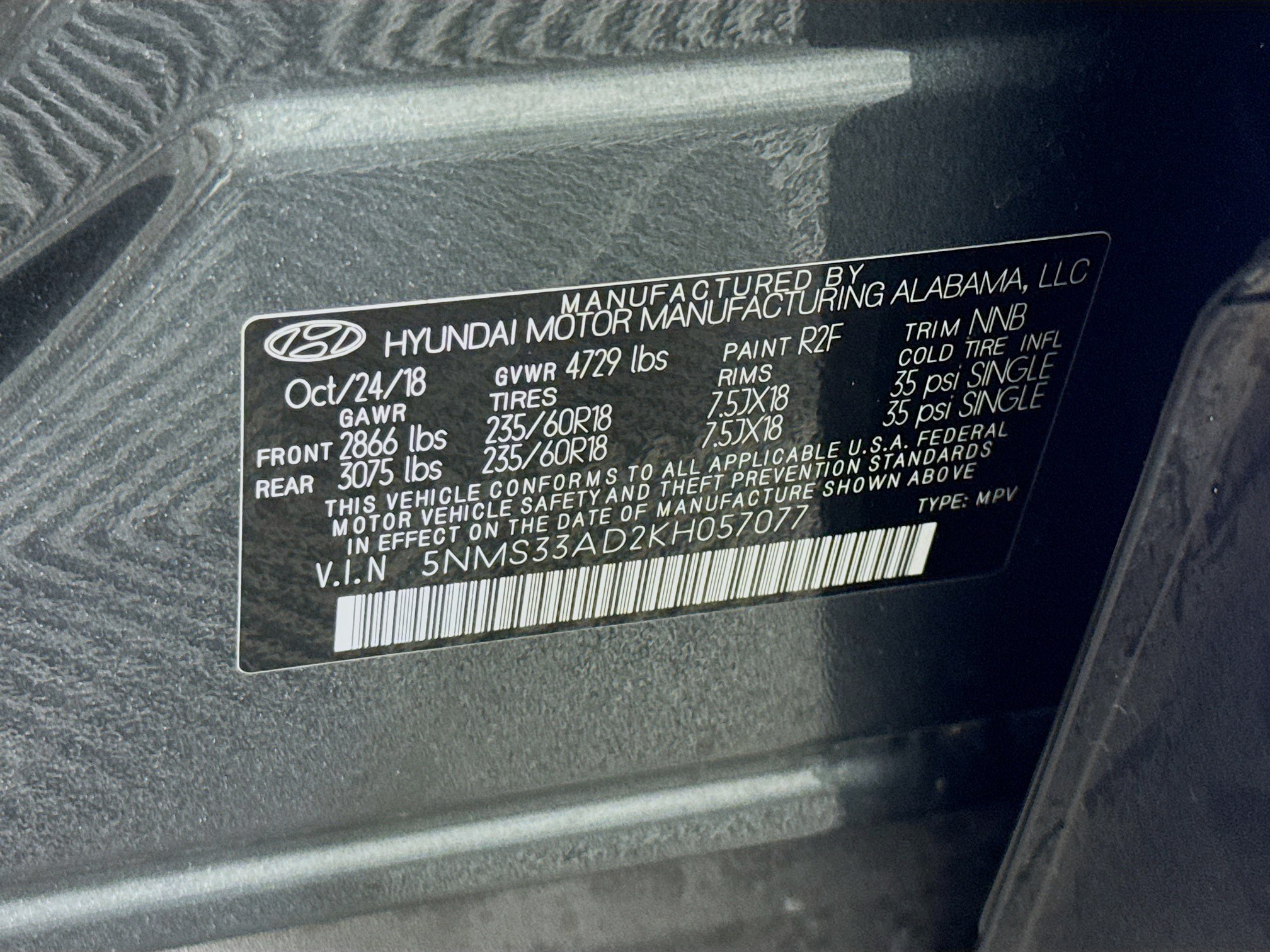 Used 2019 Hyundai Santa Fe SEL w/ Cargo Package FWD image 38