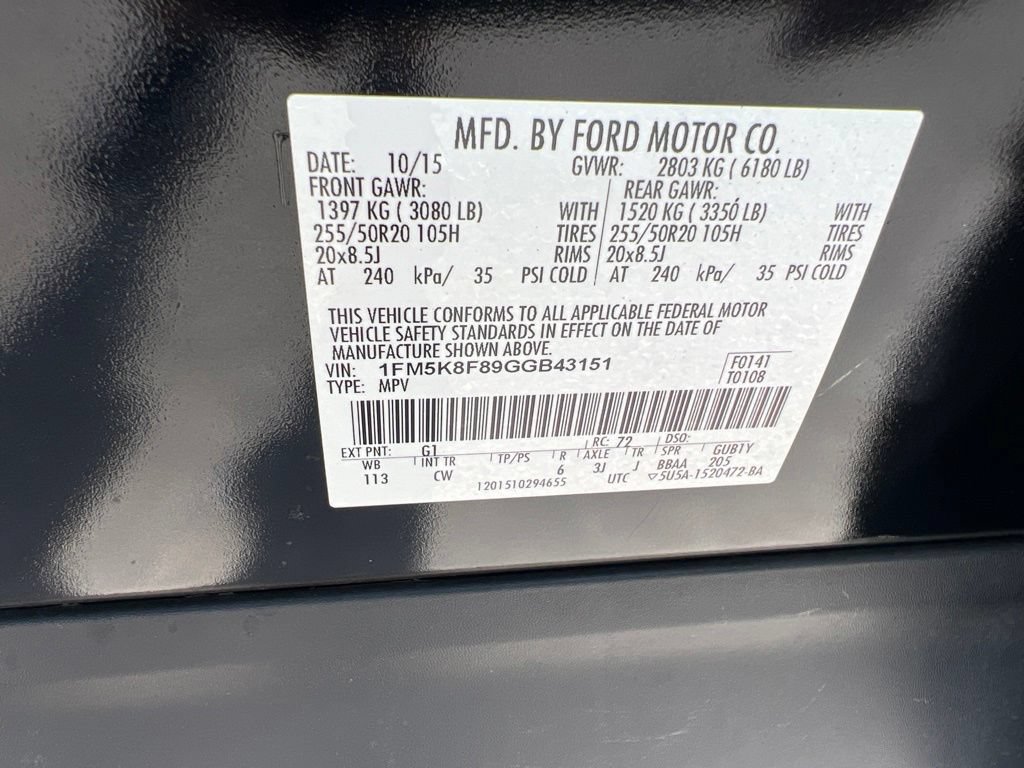 Used 2016 Ford Explorer Limited AWD/4WD image 33