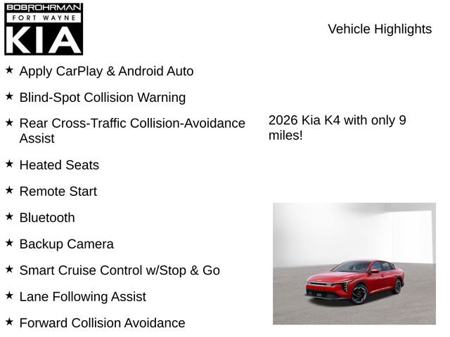 New 2026 Kia K4 EX image 7