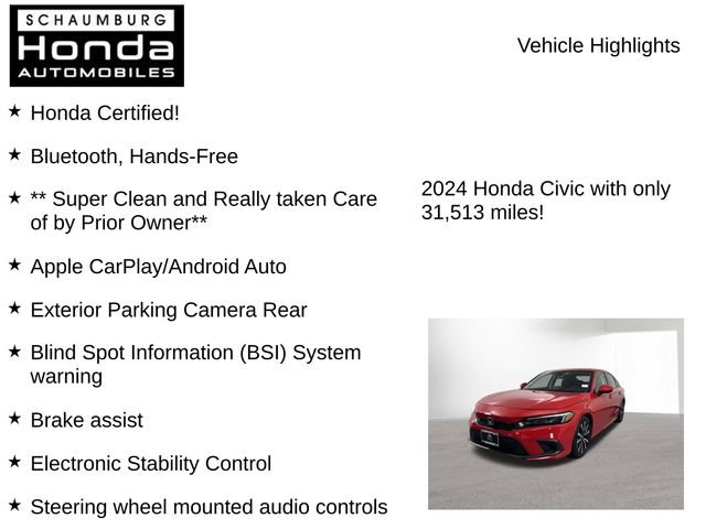 Used 2024 Honda Civic EX image 14