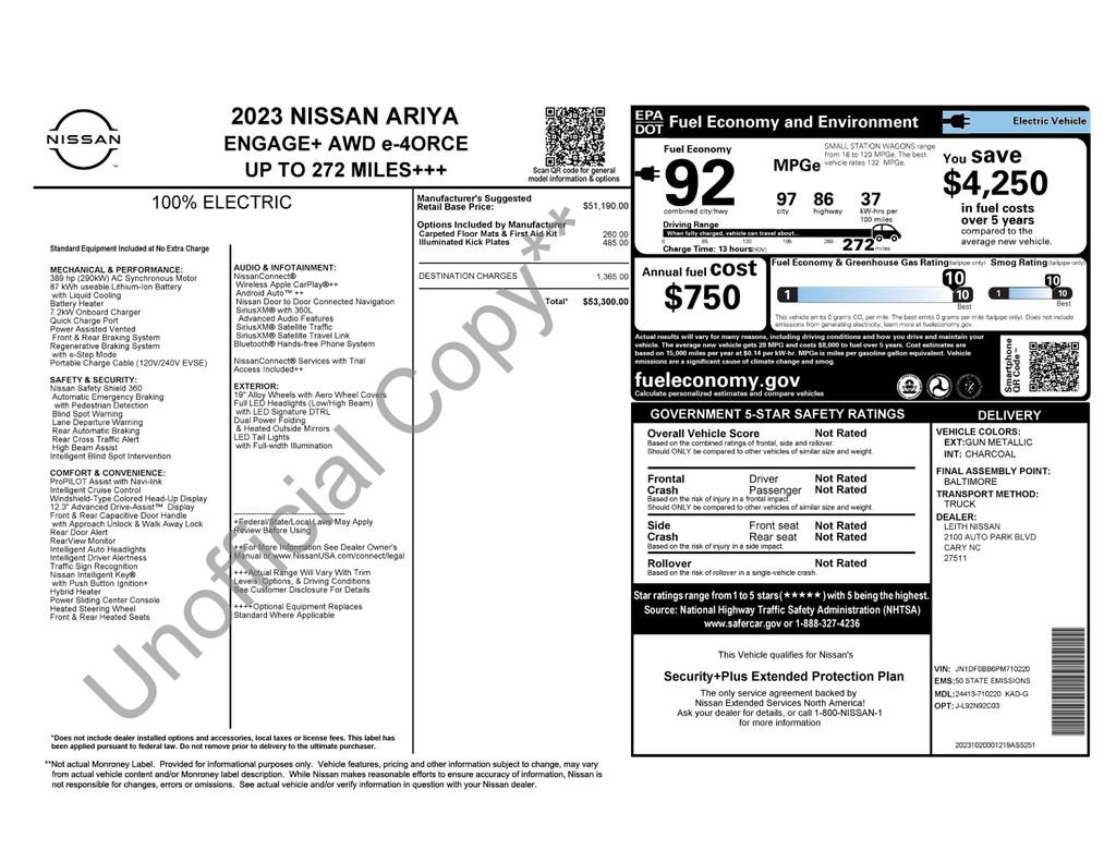 Certified 2023 Nissan Ariya ENGAGE+ e-4ORCE image 46