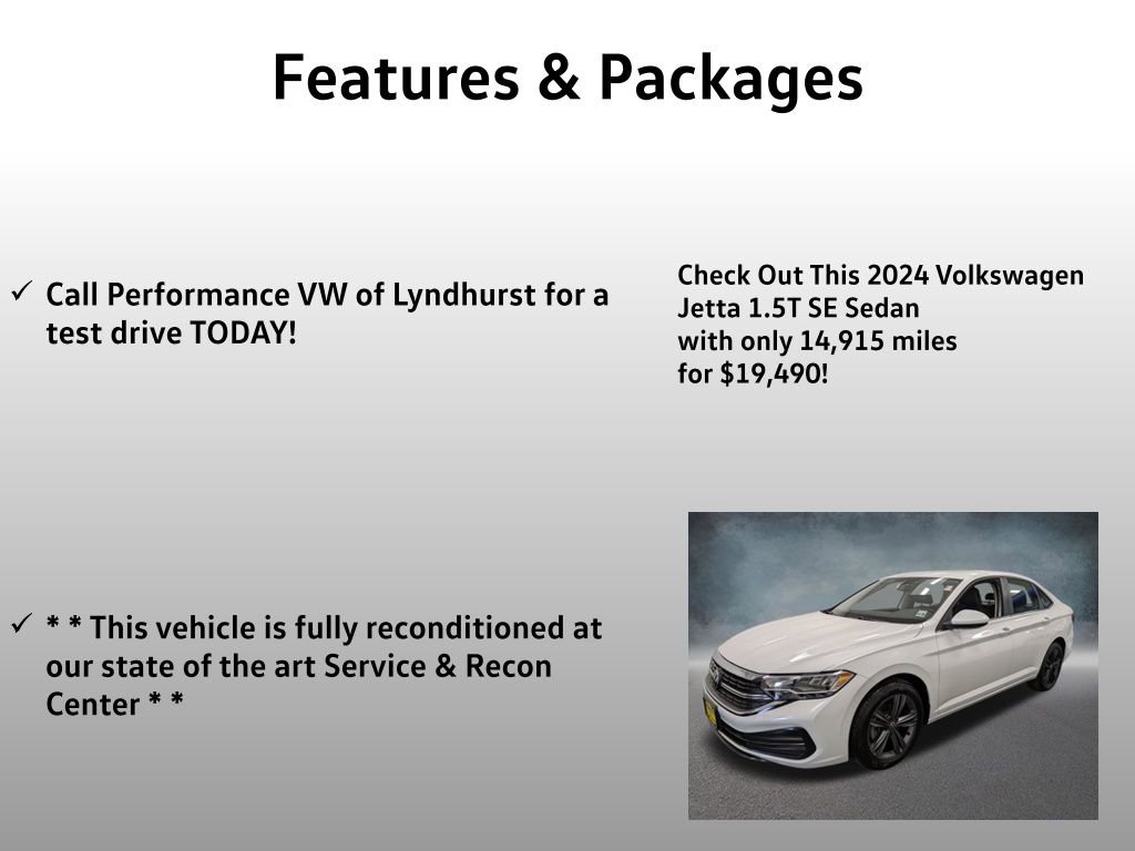 Used 2024 Volkswagen Jetta SE w/ Black Wheel Package image 4